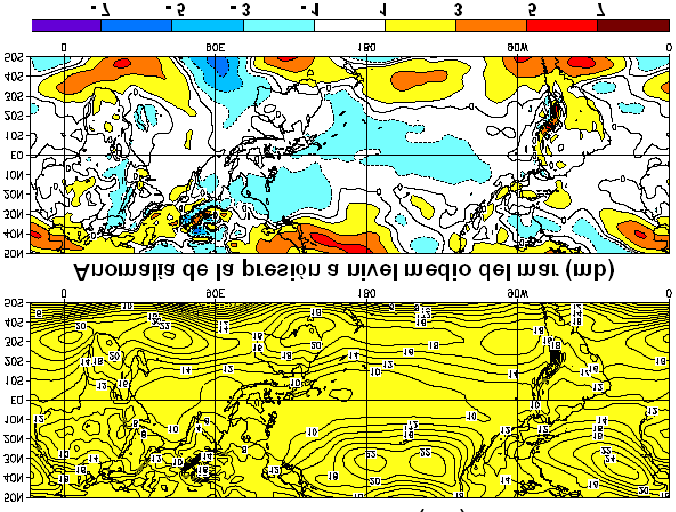 La configuración descrita, favoreció la ocurrencia de lluvias en regiones de países ubicados al norte y noroeste del continente sudamericano. Figura 7.
