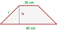 Calcular los lados no paralelos y el área.