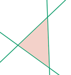 Definción de triángulo Un triángulo es un polígono de tres