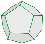 Definición de dodecaedro Un dodecaedro regular es un poliedro regular