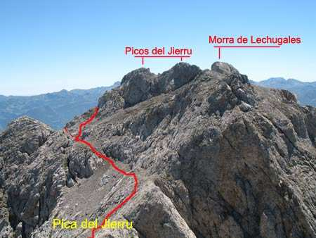 hasta la Pica del Jierru desde donde se accede a la Morra de Los Lechugales.