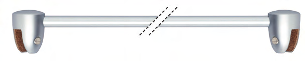 latón Montaje sin muescas Tubo ajustable cortándolo a la medida Medidas: largo 990 mm, Ø 1658.