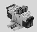 Electroválvulas VUVG-S10A, válvulas con conexiones roscadas M3 Montaje en batería Válvulas con conexiones roscadas para montaje en batería Dimensiones Datos CAD disponibles en www.festo.