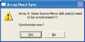 usuario que duplique el sistema RAID 1 para que el disco duplicado sea consistente de nuevo con su correspondiente disco original.