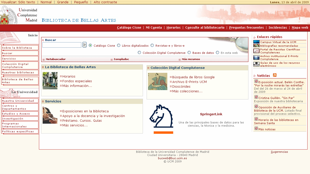 Web Bibliteca Cmplutense: Manual del