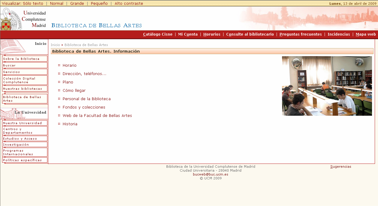 May 2009 WEB DE CENTROS. Prtada.