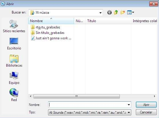 Seleccionar el archivo e inmediatamente el programa mostrará en la página que se está editando, el archivo multimedia.