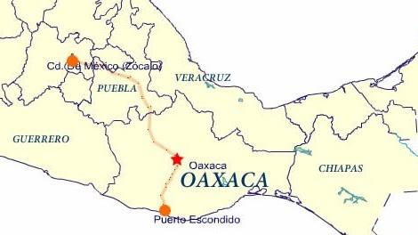 De Oaxaca, para llegar a Puerto Escondido, hay tres vías de comunicación terrestre, una es por el Istmo de Tehuantepec, vía