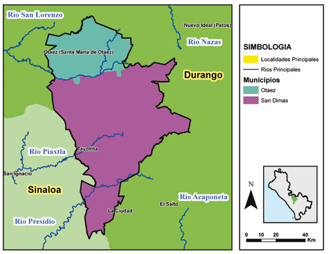 Ubicación geográfica Fuente: Elaborado con base en información de la SGP, CONAGUA 2010.