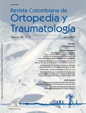Rev Colomb Ortop Traumatol. 2014;28(2):55-62 Revista Colombiana de Ortopedia y Traumatología www.elsevier.