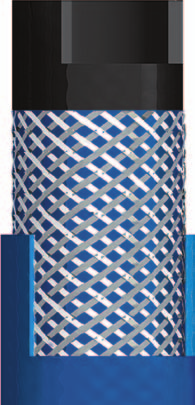 ARIANNA PVC Aire comprimido Color: Exterior azul, interior negro. Temperatura de uso: - º C. + º C. Características: Tubo flexible, interior y exterior en PVC, refuerzo de poliéster.