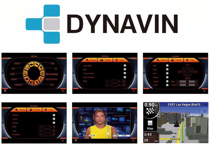 SERIE NVX-88 DYNAVIN D90 3G lcd táctil digital 800x400 radio, rds, sd, usd, ipod, bluetooth, adsp navegador gps y tdt (opcional) dual zone entrada específica