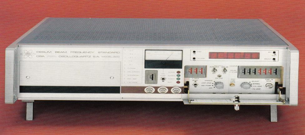 Rellotge atòmic (1976). Patrón de frecuencia de cesio.