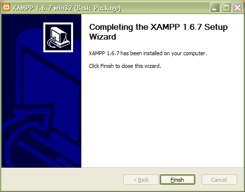 para Apache Friends XAMPP) y presione el botón Install. 5.