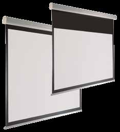 Dos dimensiones de carcasa según la medida de la pantalla. Sistema con sujeciones múltiples para montaje en la pared o en el techo.