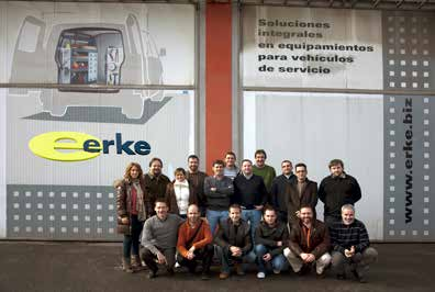Erke está constituida por técnicos especialistas en el equipamiento interior de vehículos profesionales.