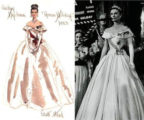 Estilismo de Audrey Hepburn: Vestuario El estilismo de Audrey Hepburn comienza siendo el clásico vestuario de princesa,