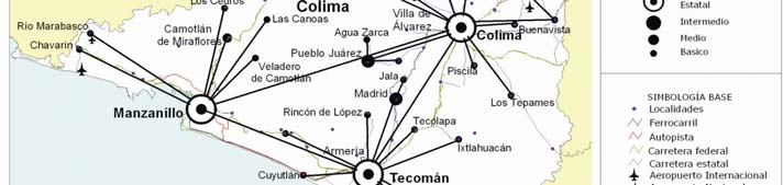 telecomunicaciones, vialidad y transporte, financieros y turísticos. Además de equipamiento de carácter regional y un ordenamiento sustentable de su territorio regional. Manzanillo.