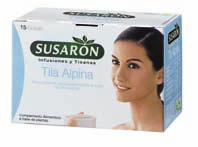 Antioxidante y Té Energy con Gingseng & Guaraná). Asimismo, presenta la tisa Tila Alpina, utilizada para conciliar el sueño de manera natural gracias a su efecto hipnótico o sedante.
