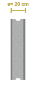 Tabla 2.23: Cálculo transmitancia térmica muro de hormigón sin y con aislación Muro hormigón Elemento simple homogéneo Hormigón armado de 20 [cm] de espesor.