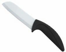 La lámina del cuchillo es de circonia, un material de gran dureza (87 HRc), elaborado mediante la aplicación de tecnología avanzada para su correcto afilado, lo cual permite pelar, rebanar, decorar,