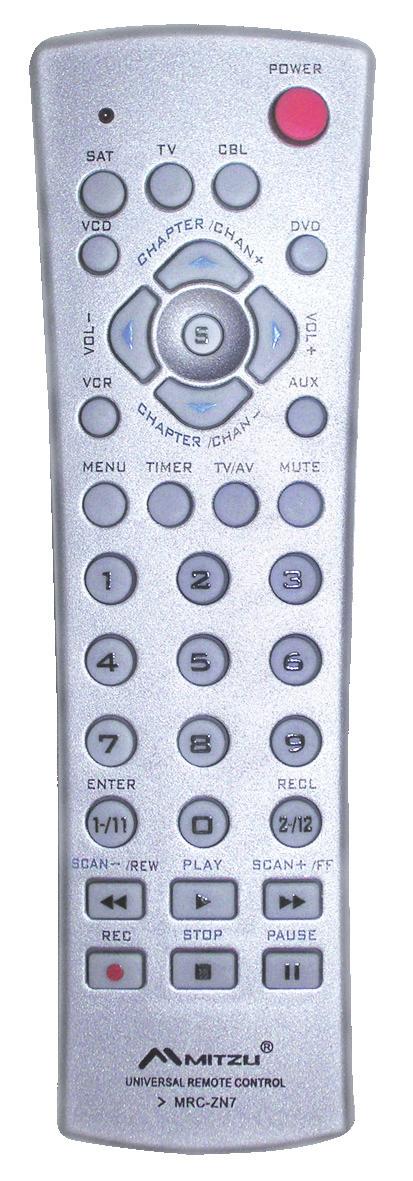 Control de reproducción (play, ff, rew, rec, pausa y stop) Selector TV/VIDEO Muting Display Sleep Compatibilidad: TV, VCR, TV