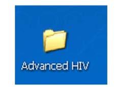Para entrar en el archivo que contiene la exportación, lo primero que debemos hacer es entra en la carpeta ADVANCED HIV, situada en nuestro