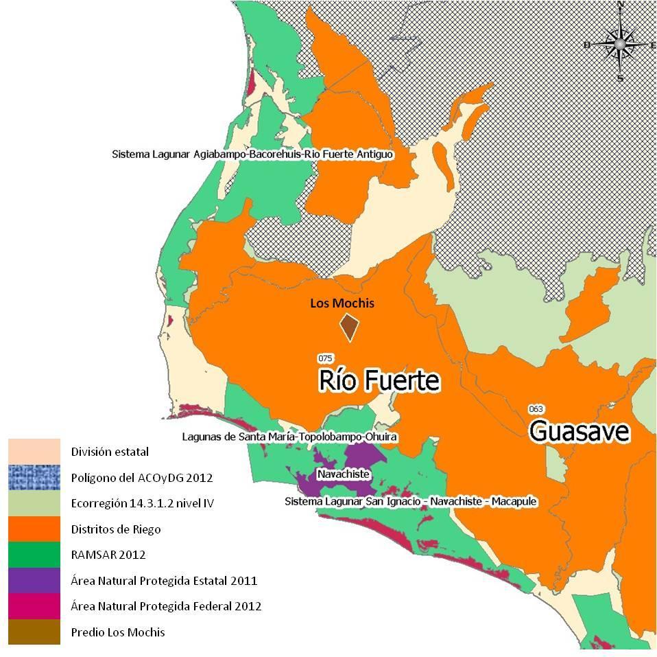 Figura 7. Mapa de ubicación del Predio de Liberación Los Mochis.