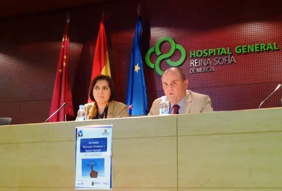 Carlos Giribert Muñoz (Subdirector General de Programas, Innovación y Cronicidad) y Doña Delia Topham Reguera (Presidenta de FEA- FES Salud Mental Región de Murcia) El objetivo de este encuentro es