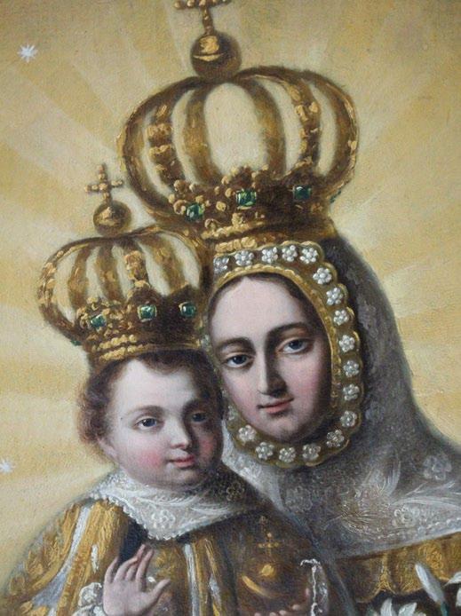 patrona de la población en sustitución del antiguo patronazgo de la Virgen de las Nieves, ligada a los marqueses de Villena.