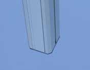 000 85 52 71 1 Columna completa 2 caras 3m. aluminio lacado blanco (RAL 9010) 100x90x3.