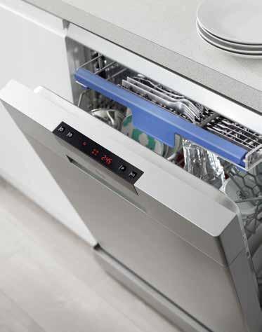 El lavavajillas compacto LP 140 cuenta con las mismas prestaciones de sus hermanos mayores (programación diferida, display digital, programa súper rápido, clase + ) en menos espacio.