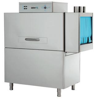 EASY-C500 D Termostatos regulables, ajustados a 65ªC para el lavado y 85ºC para el aclarado, con indicadores analógicos