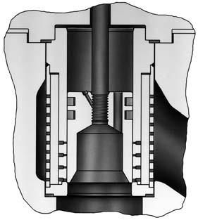 Con los internos con C-seal, una válvula equilibrada pue lograr un cierre clase V a alta temperatura.