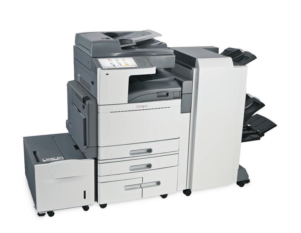 Serie Lexmark X950 : características principaes 2 1 3 6 4 5 Impresora coor Lexmark X950de con aimentador