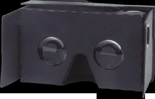 NEGRO EC690 ANTEOJOS DE REALIDAD VIRTUAL Cartón. Medidas 14 x 8,5 x 5,5 cm. Anteojos que convierten al teléfono en una plataforma de realidad virtual (VR) para ver videos realizados para este formato.