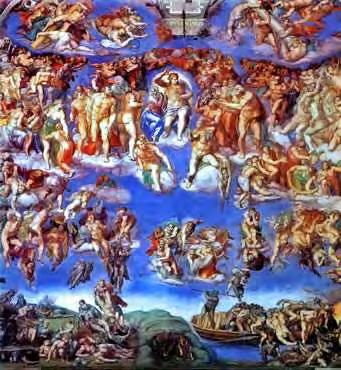 Tema 7 15 apóstoles, que Miguel Ángel cambió por uno mucho más amplio y complejo. Ideó una grandiosa estructura arquitectónica pintada, inspirada en la forma real de la bóveda.