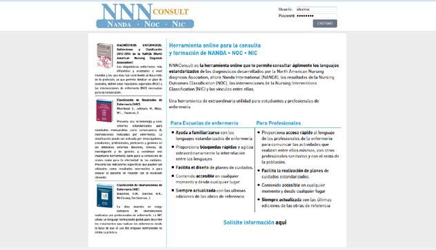 4 Historia de la herramienta NNNConsult lanzó en 2012 como una herramienta de consulta y búsqueda ágil de las taxonomías enfermeras NANDA, NOC y NIC.