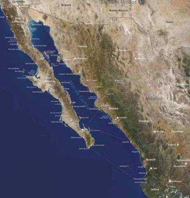 Región n Mar de Cortés Abarca: Las aguas litorales del Océano Pacífico y el Golfo de California, Los estados de Baja California, Baja California Sur, Nayarit, Sinaloa y Sonora, las