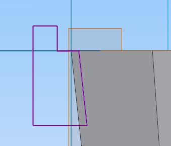 figura: o NOTA: La línea diagonal se dibuja sobre la arista
