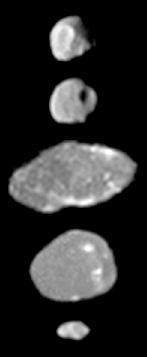 Satélites Menores Thebe Los satélites menores de Júpiter son probablemente asteroides