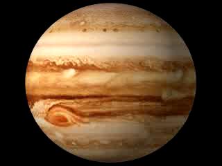 Júpiter Fotos tomadas durante un período de rotación del planeta,