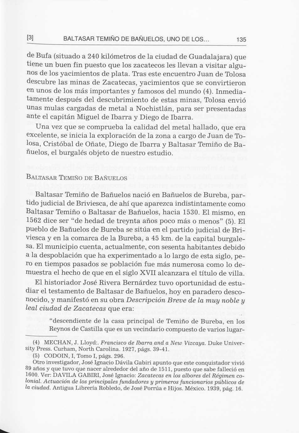 (3} BALTASAR TEMA DE BANUELOS, UNO DE LOS.