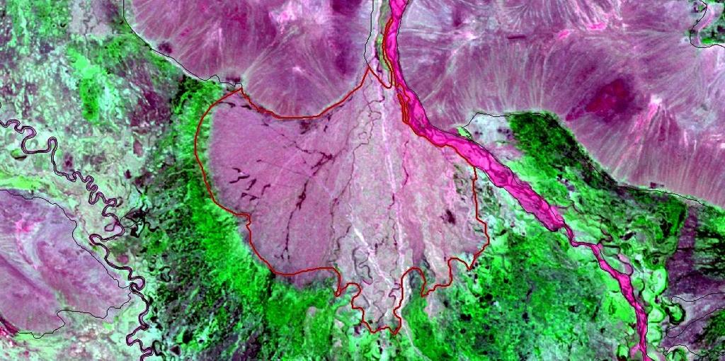 Este elemento de paisaje corresponde a la Provincia Fisiográfica Rio, al Gran Paisaje Rio, al Paisaje Rio y al Sub Paisaje Rio. Comprende una superficie de 16082.0431 Ha, que equivale al 0.