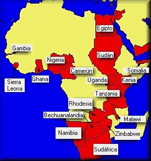 REINO UNIDO Continente africano Por su