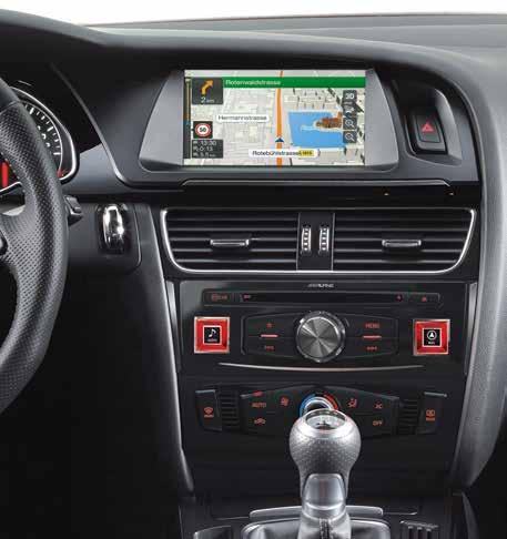 Mensaje de advertencia Audi utiliza la pantalla principal para mostrar los ajustes del vehículo y los mensajes de advertencia