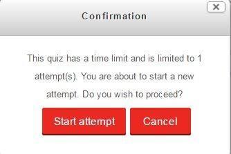 Para comenzar el test haga clic en el botón Attempt test now.
