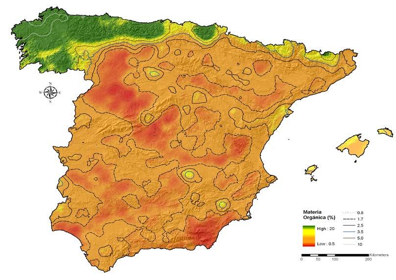 ESTUDIOS METALES PESADOS, MATERIA ORGÁNICA Y OTROS PARÁMETROS DE LOS SUELOS AGRÍCOLAS Y DE PASTOS DE ESPAÑA 50% suelos < 1.