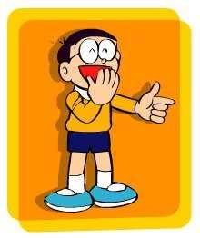 Nobita tiene el rol en la serie, de un niño caprichoso, muy holgazán y que no sabe resolver sus problemas solo.