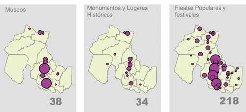 Otros departamentos de importancia son San Pedro (que alberga la ciudad homónima, la segunda más poblada) y Ledesma, ambos en la zona de yungas, al este de la provincia.